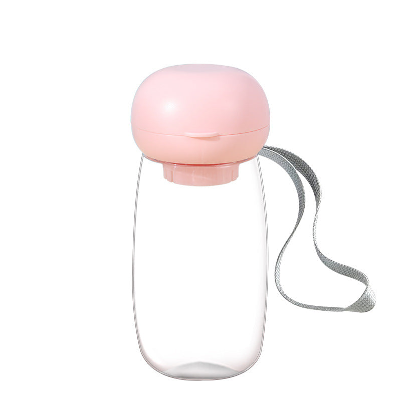 Portable Pet Water Bottle Outdoor Travel Drinking Cup Feeding Bowl With Lanyard For Small Medium Cats Dogs Pet Supplies High Temperature Resistance
