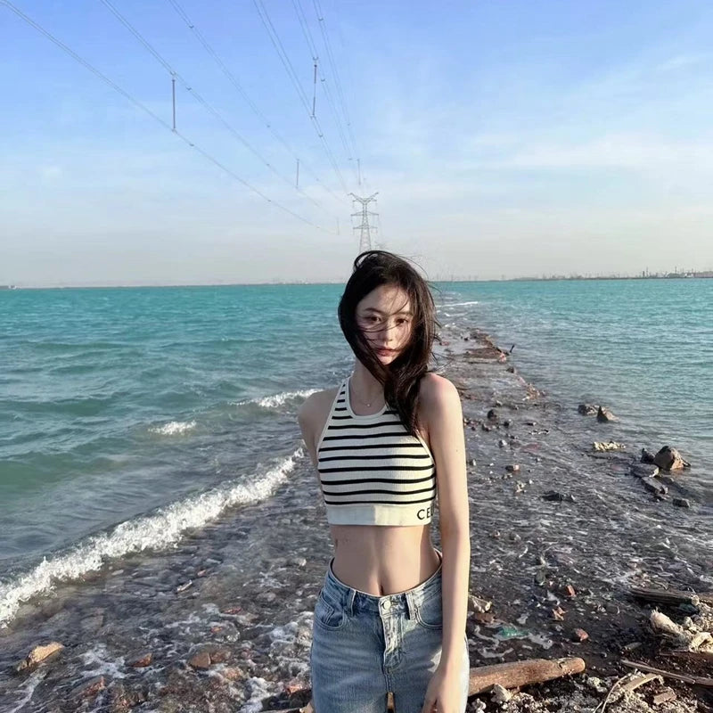 2026 Europe America Top hot tees Women Vest Letter logo Cotton shirt Women Tops Summer Tank tops
